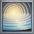 STOPA V SV�TLE - acryl na sololitu; 100x100cm; r. 1999