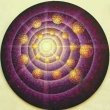 KULOV� SPIR�LA - acryl na d�evot��sce; tvar kruh; pr�m�r 90cm;