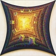 SF�RICK� HRA - acryl na d�evot��sce; tvar sf�rick� �tvrec konk�vn�; 91x91 cm;