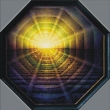 VÝCHOD SLUNCE NA MOŘI - acryl na sololitu; tvar osmiúhelník; 98x98 cm; r. 1999